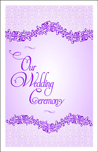 Wedding Program Cover Template 4D - Graphic 6